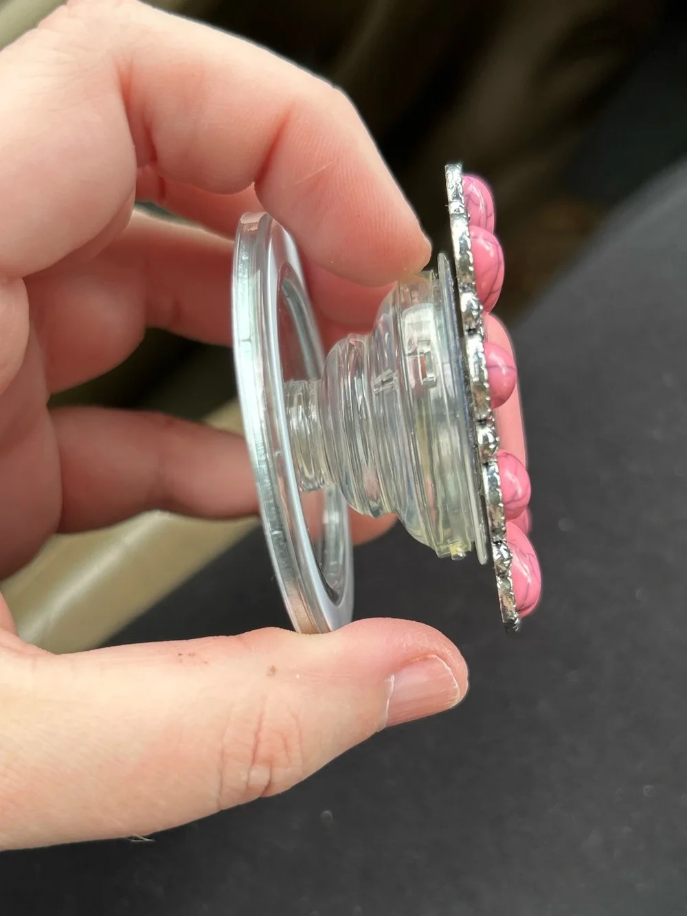 Pink Concho Popsocket MagSafe friendly